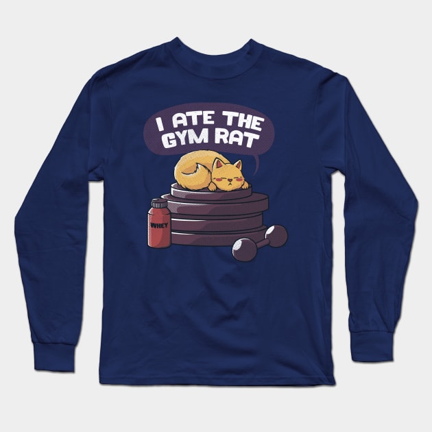 I ate the gym rat black by Tobe Fonseca Long Sleeve T-Shirt by Tobe_Fonseca